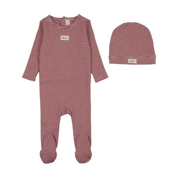 Striped Bebe Footie Set