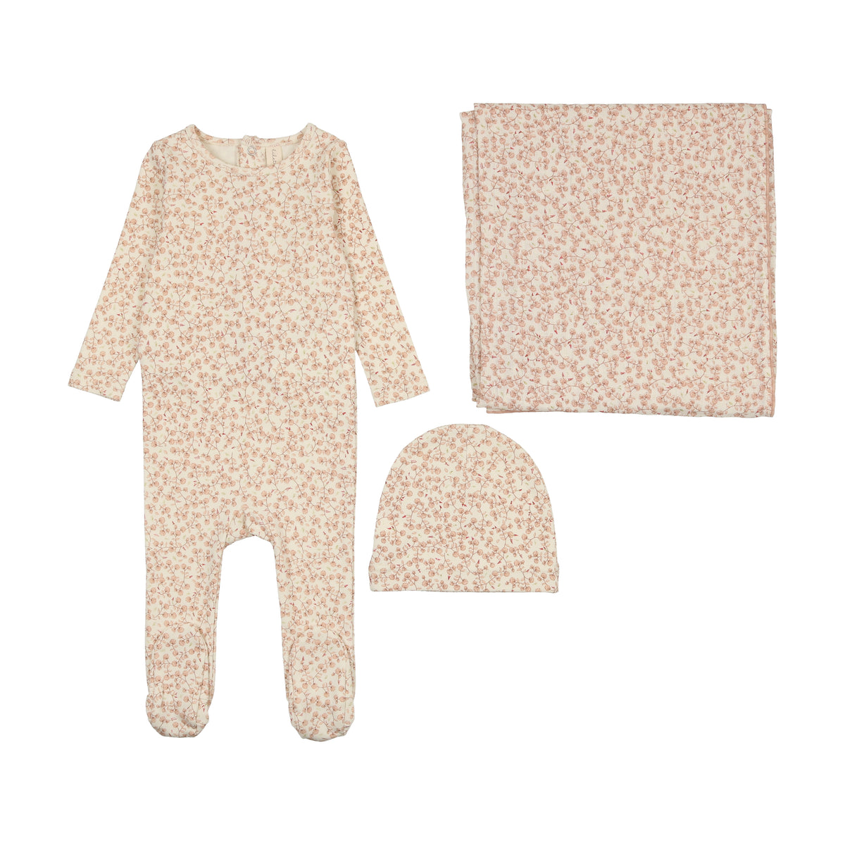 All Over Floral Layette Set