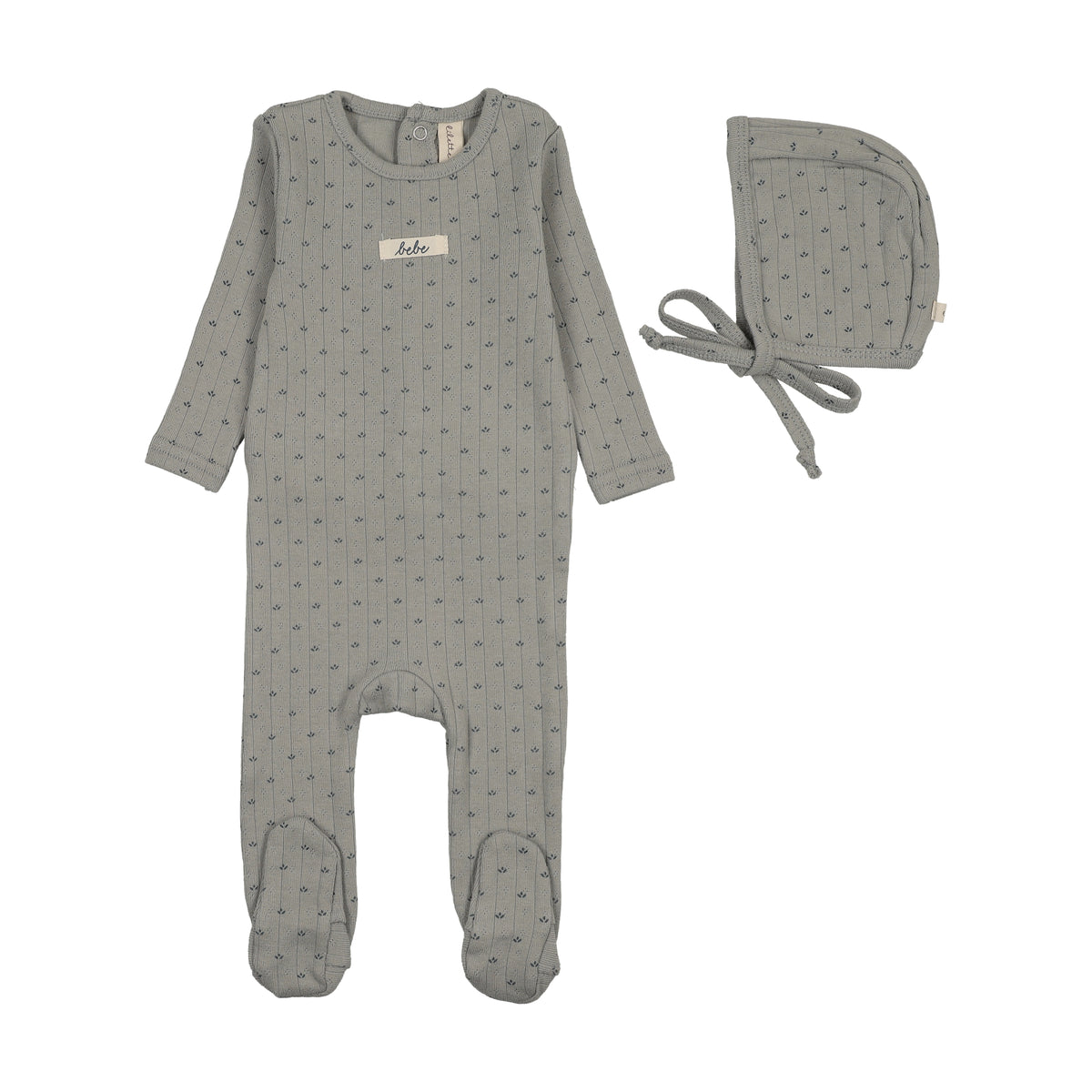 Floret Print Footie Set