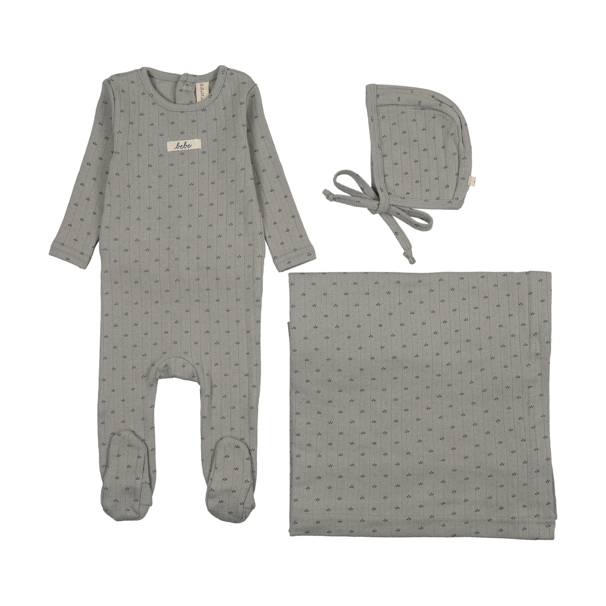 Floret Print Layette Set