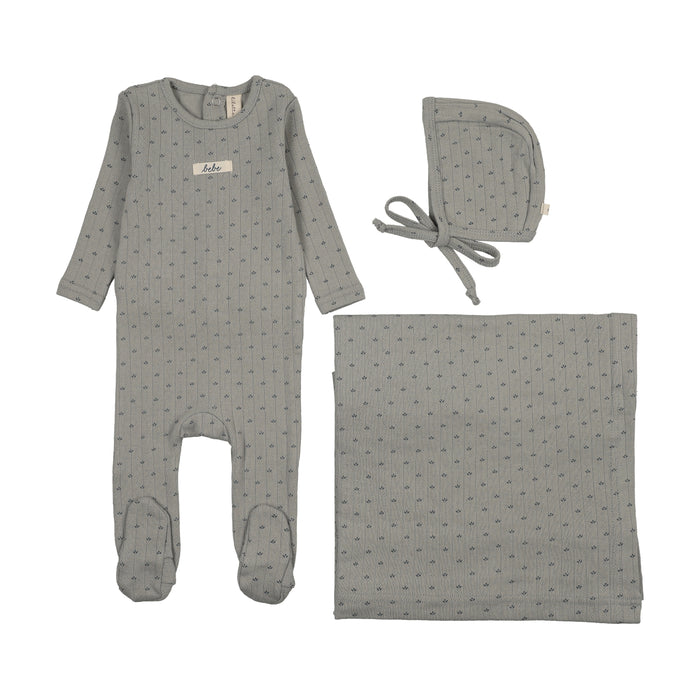 Floret Print Layette Set