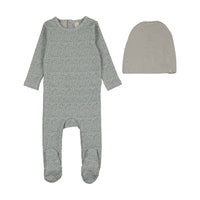 Spotted Print Footie Set