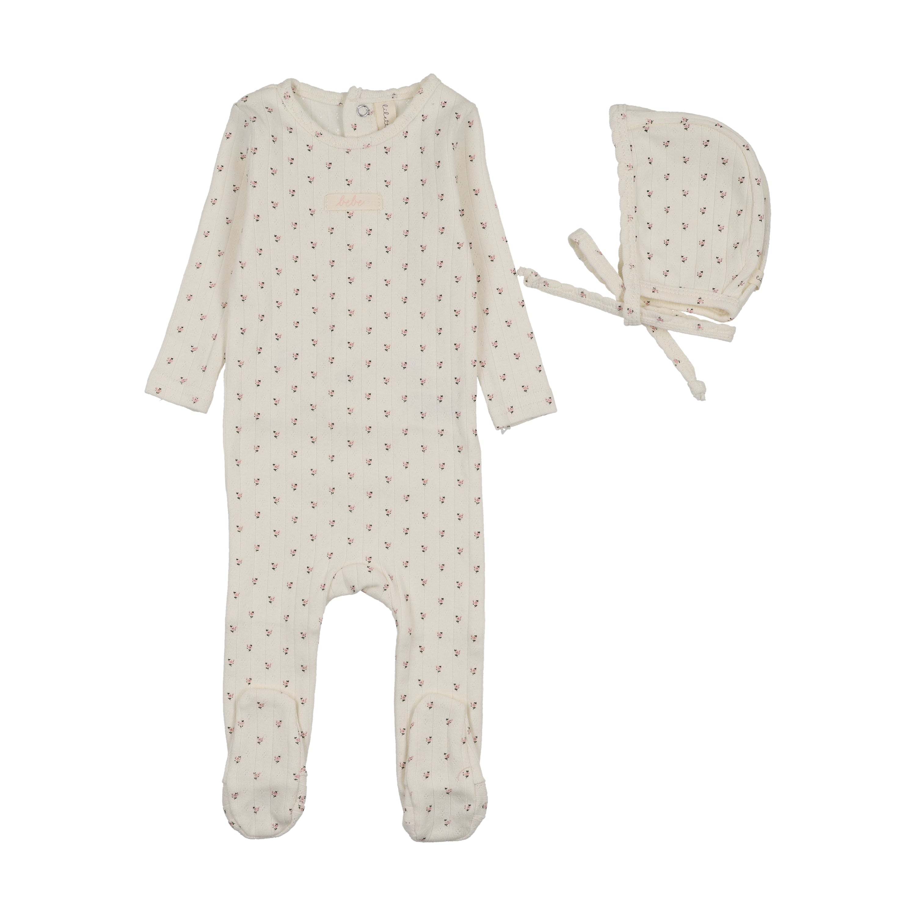 Floret Print Footie Set