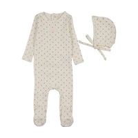Floret Print Footie Set