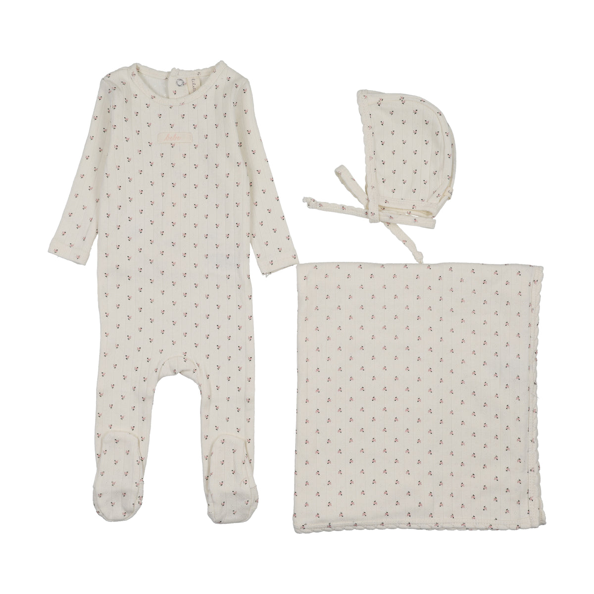 Floret Print Layette Set