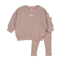 Floret Print Sweatshirt Set