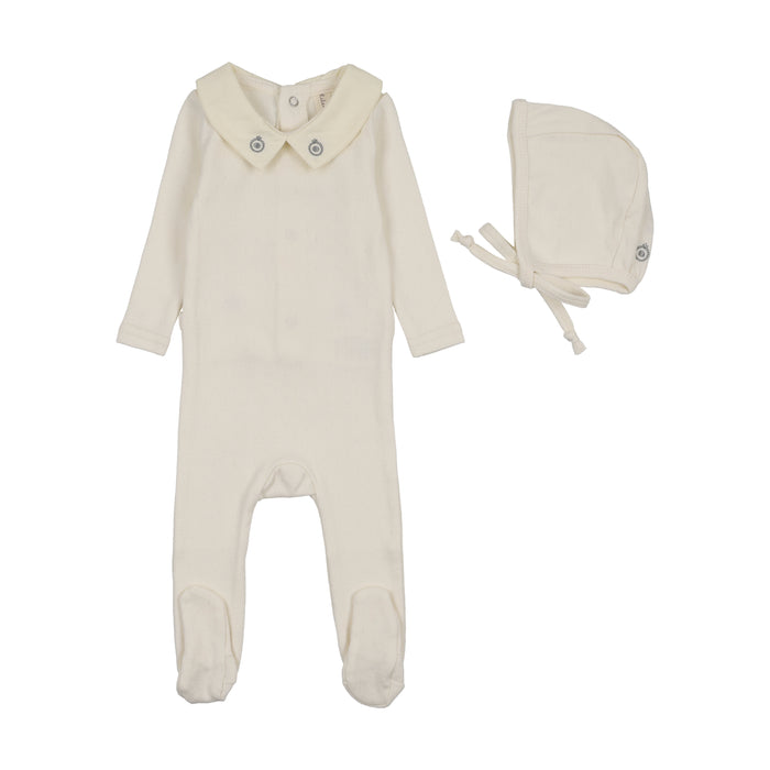 Sweetheart Collar Footie Set