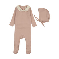 Sweetheart Collar Footie Set