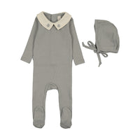 Sweetheart Collar Footie Set
