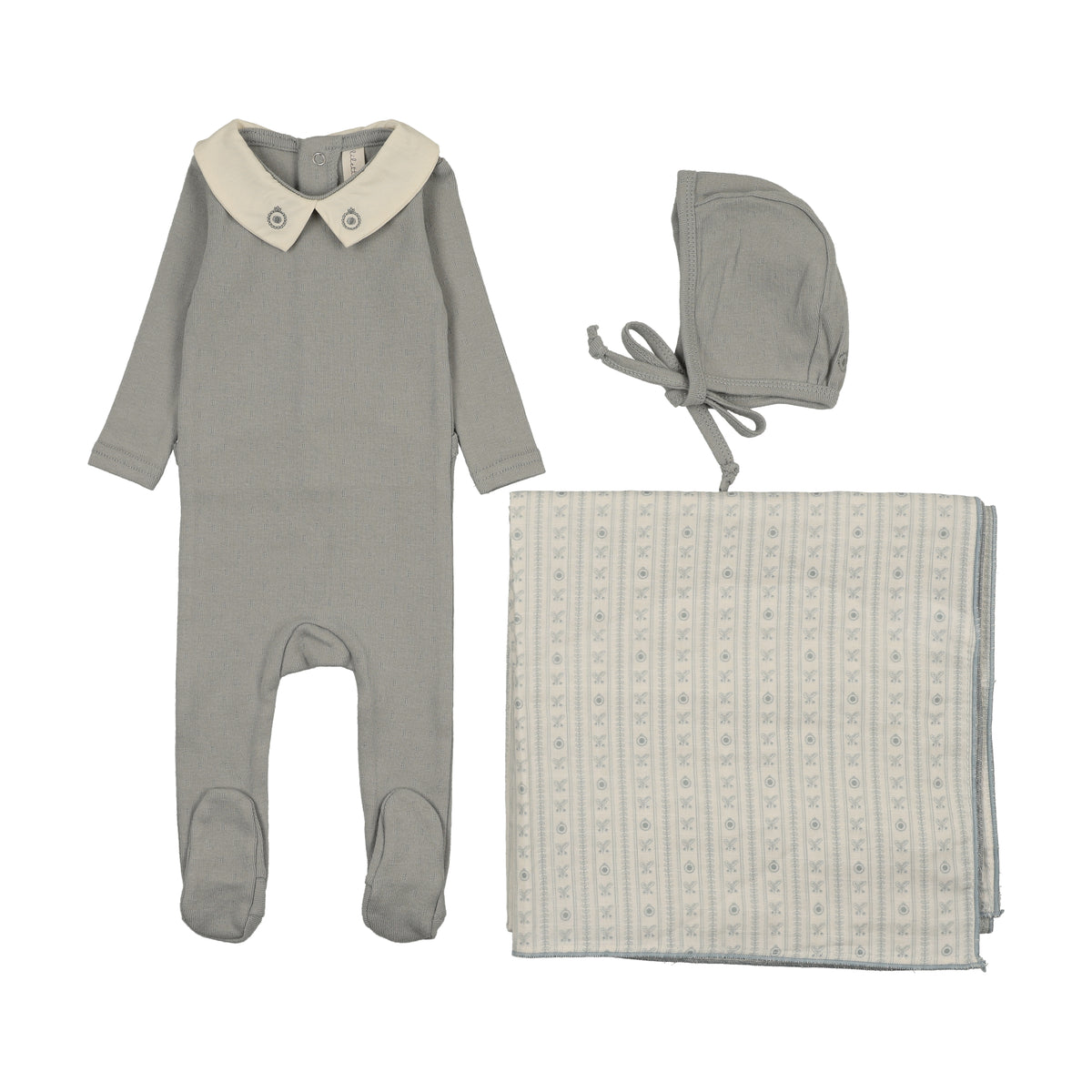 Sweetheart Collar Layette Set