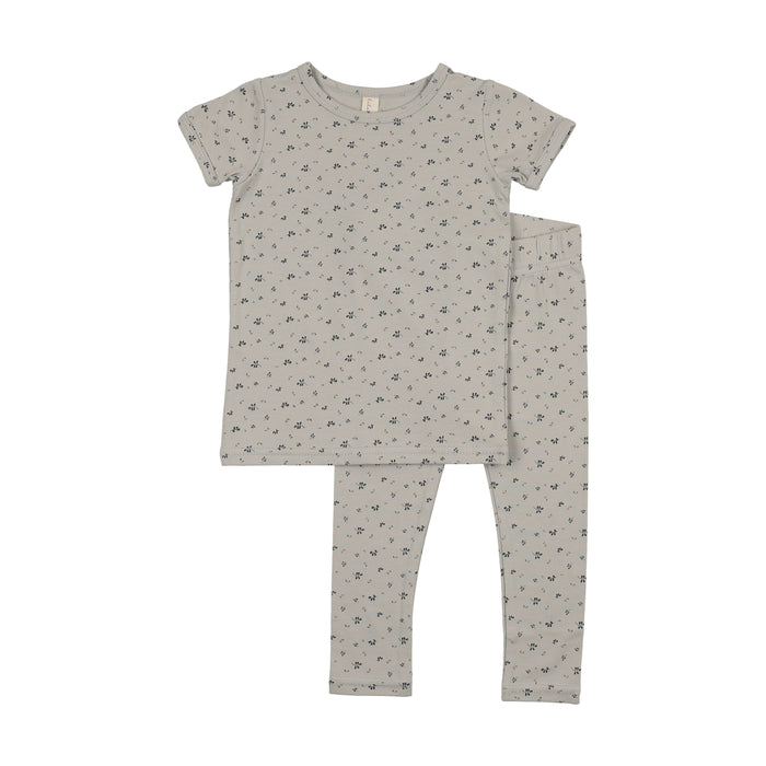 Printed Short Sleeve Legging Set