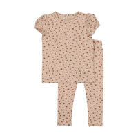 Printed Short Sleeve Legging Set