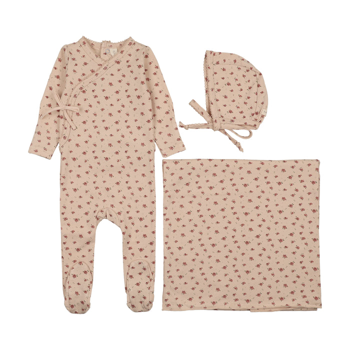 Printed Wrapover Layette Set