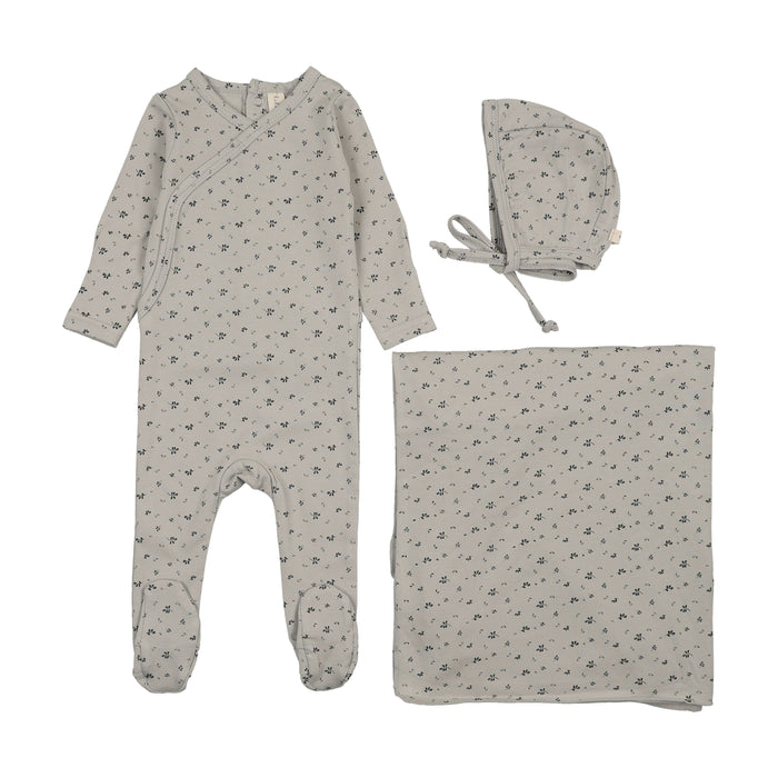 Printed Wrapover Layette Set