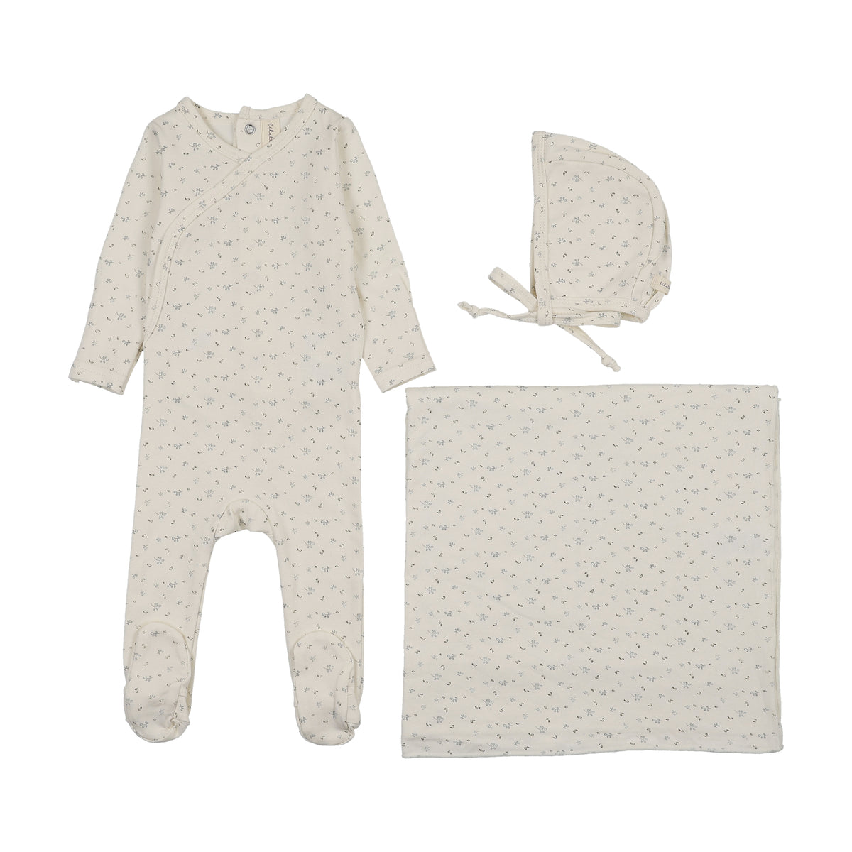Printed Wrapover Layette Set