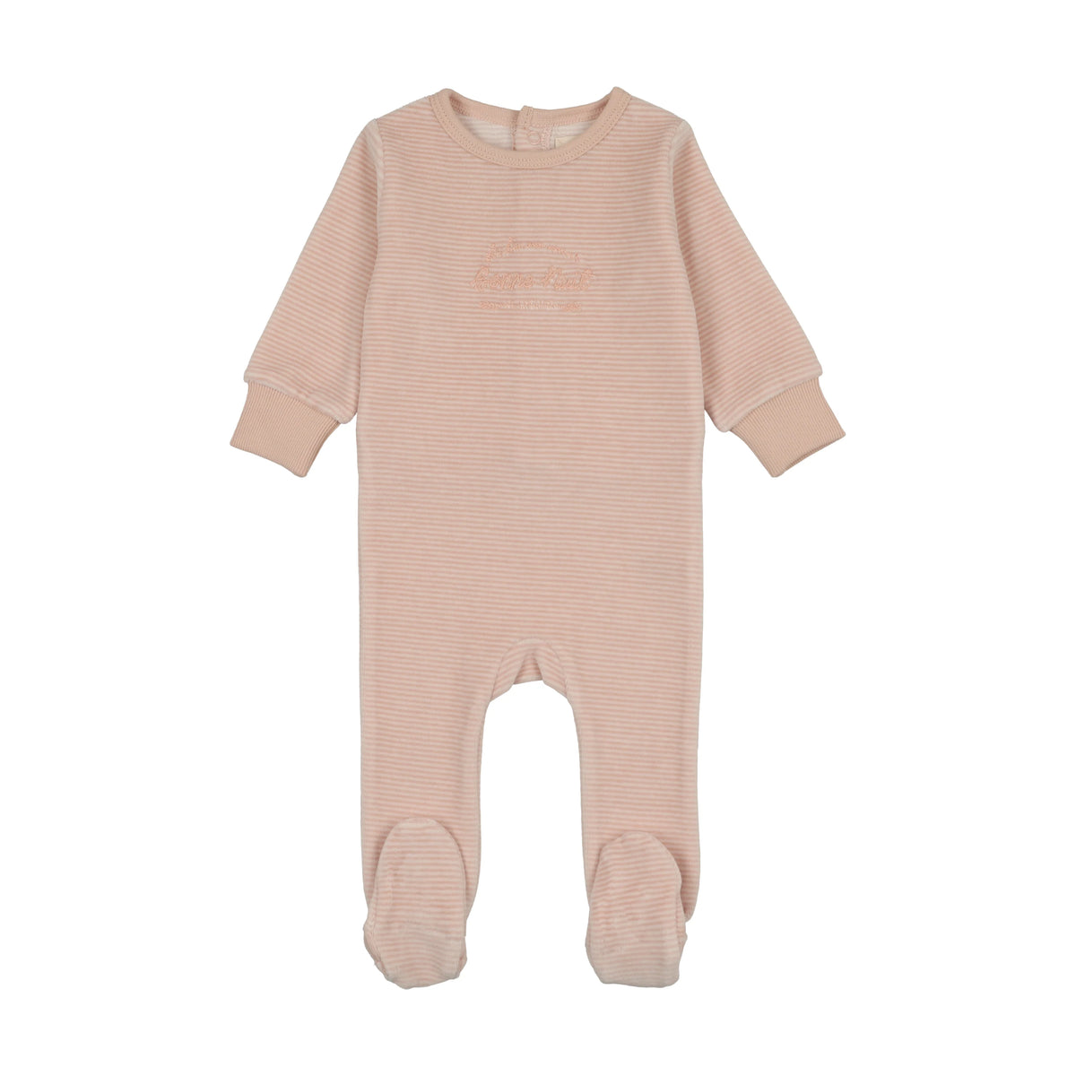Velour Stripe Footie