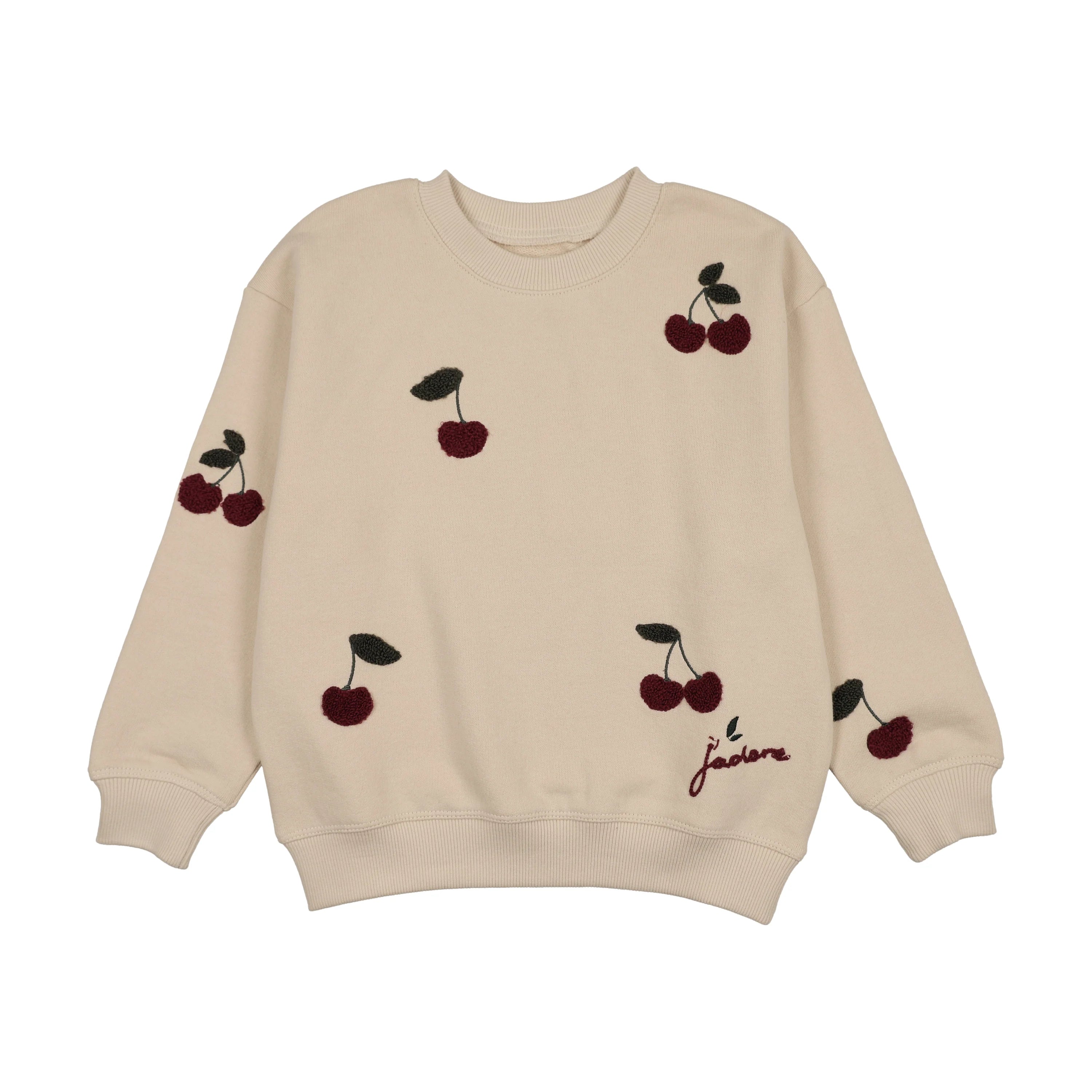 Cherry/Olive Patch Sweatshirt