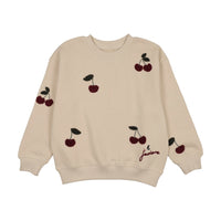 Cherry/Olive Patch Sweatshirt