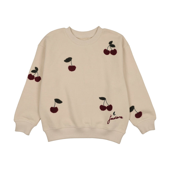 Cherry/Olive Patch Sweatshirt