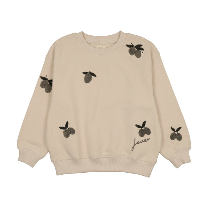 Cherry/Olive Patch Sweatshirt