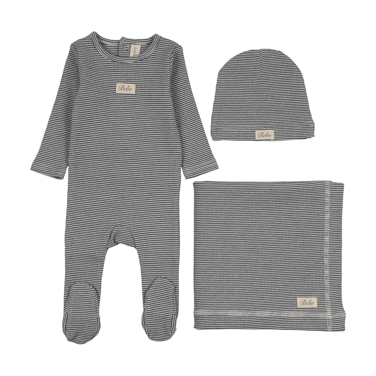 Striped Bebe Layette Set
