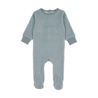 Velour Stripe Footie