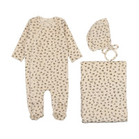 Printed Velour Side Snap Layette Set