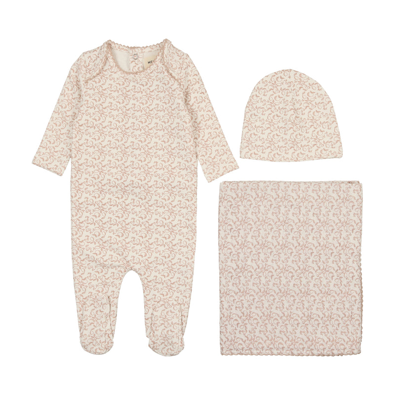 Fruit Print Layette Set