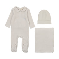 Picot Edge Velour Layette Set