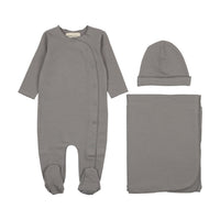 Solid Side Snap Layette Set