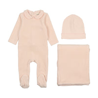 Picot Edge Velour Layette Set