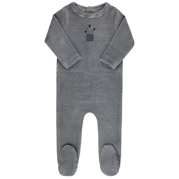Stripe Bunny Footie