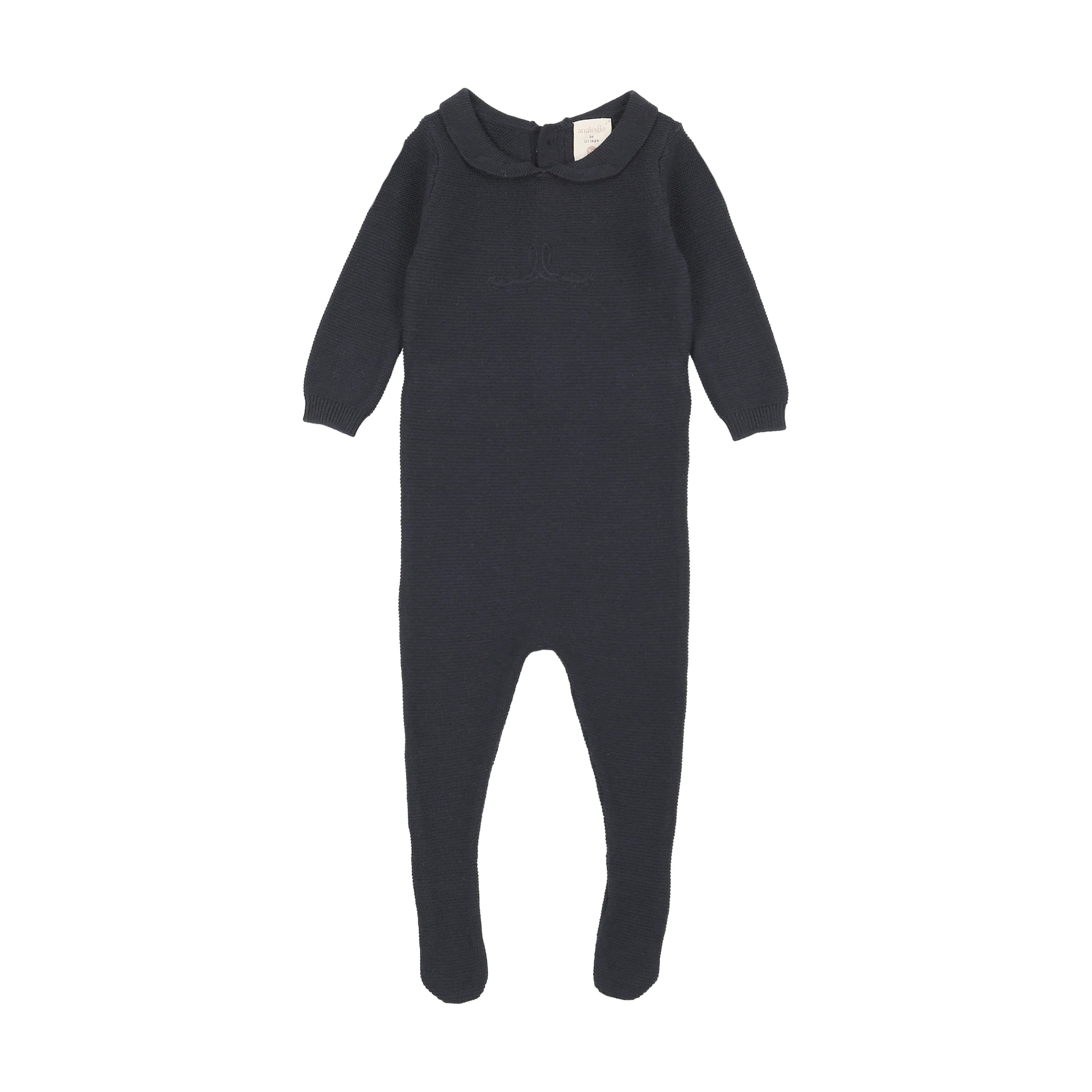 Knit Embroidered Footie