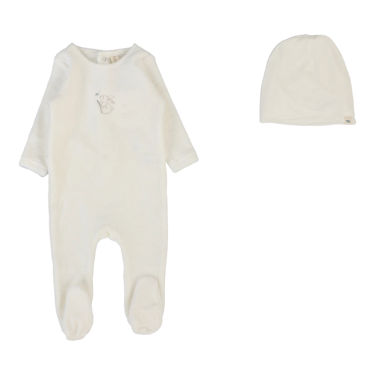 Velour Forest Graphic Footie & Hat