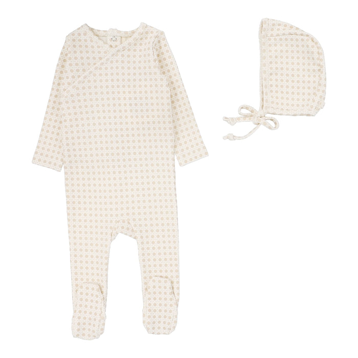 Woven Print Footie Set