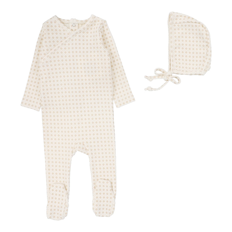 Woven Print Footie Set