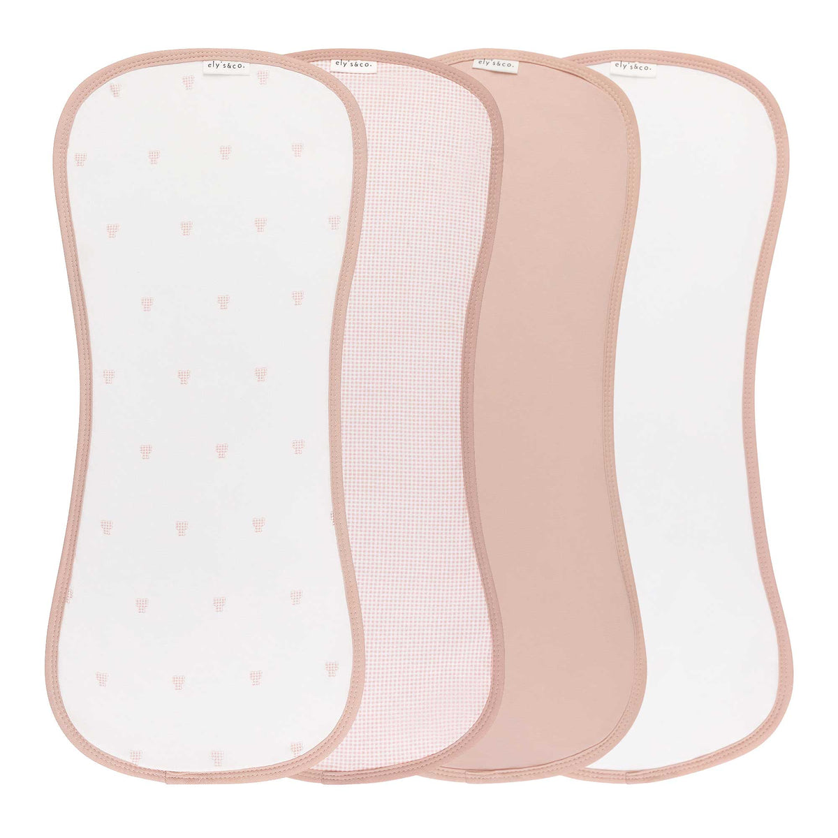 4 Pack Jersey Burp Cloths