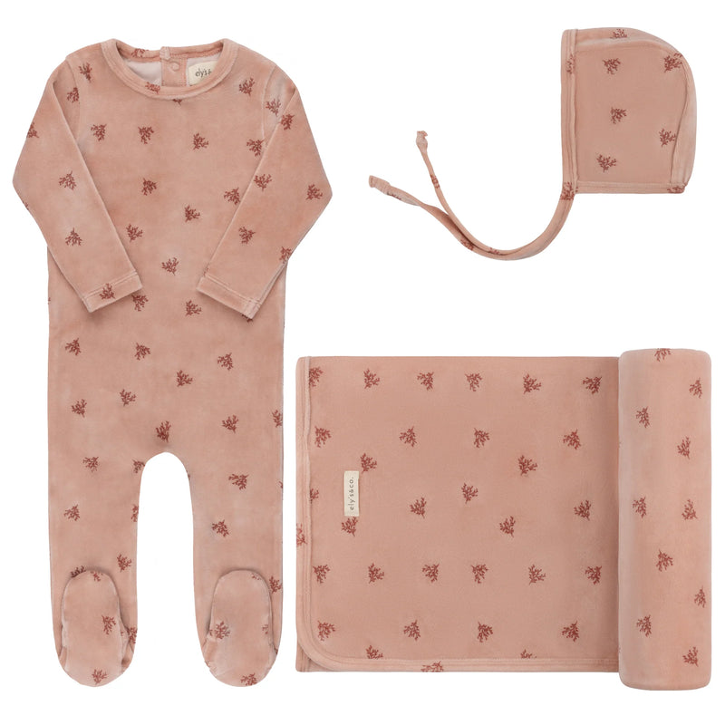 Velour Leaf Pattern - Take Me Home Set