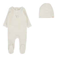 Velour Forest Graphic Footie & Hat