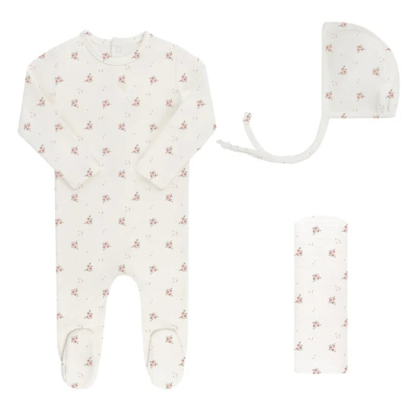 Rosebud/Diamond Layette Set