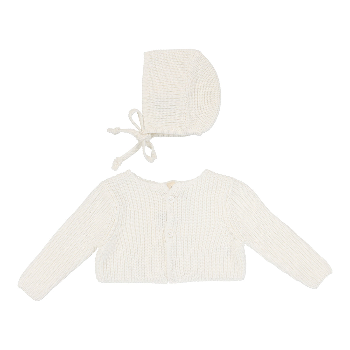 Chunky Knit Shrug & Bonnet