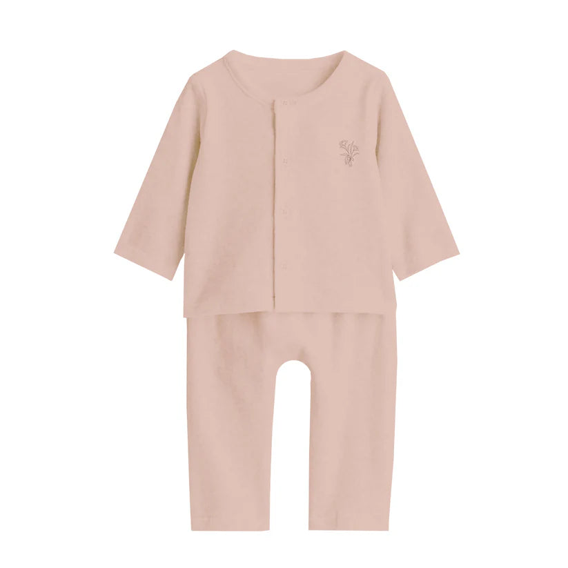 Velour Center Floral Lounge Set