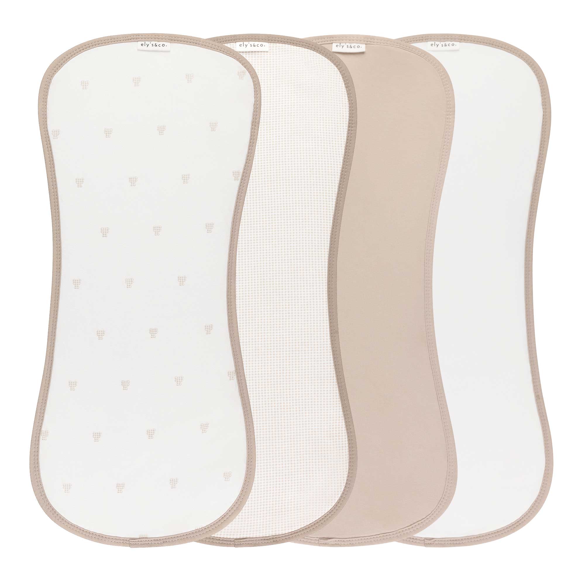 4 Pack Jersey Burp Cloths