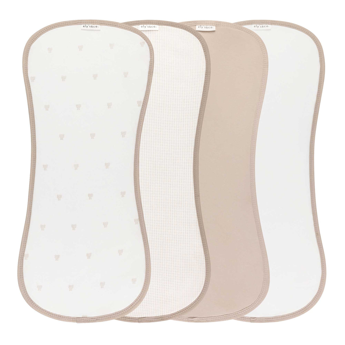 4 Pack Jersey Burp Cloths