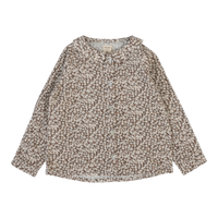 Daisy Floral Blouse With Knit Suspender Leggings