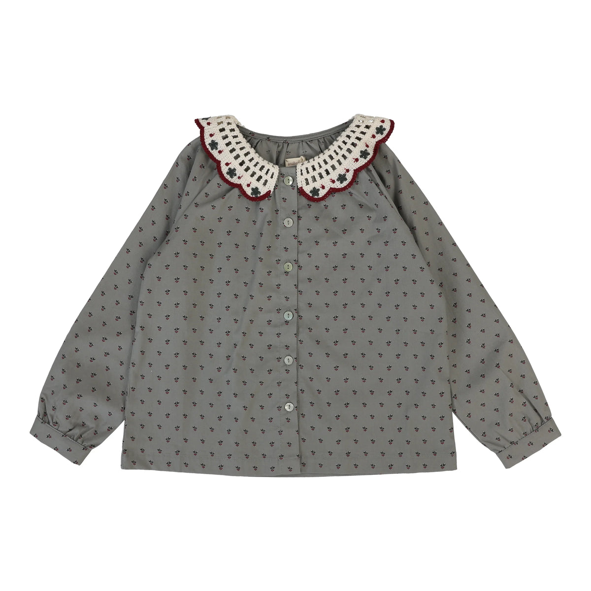 Primrose Blouse With Grey Suspender Leggings