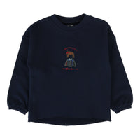 Plaid Details Sweatshirt