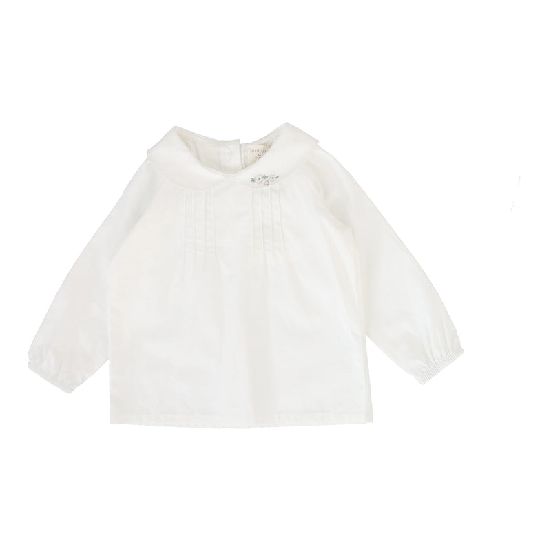 Knit Pink Overalls With White Blouse