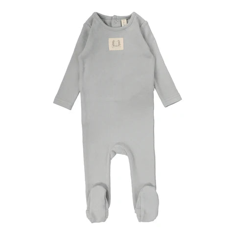 Pointelle Emblem Footie