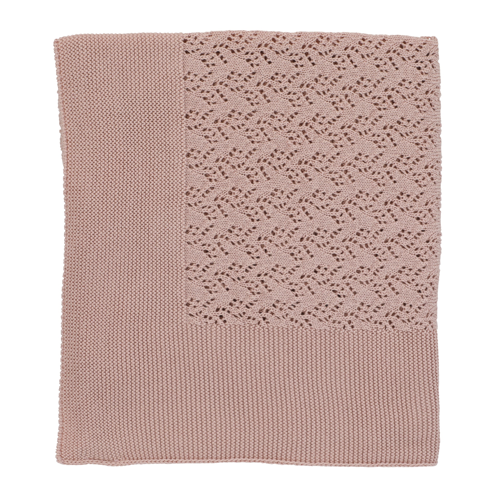 Carmina Knit Pointelle Blanket